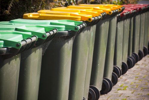 Residents sorting waste for recycling in Wandsworth