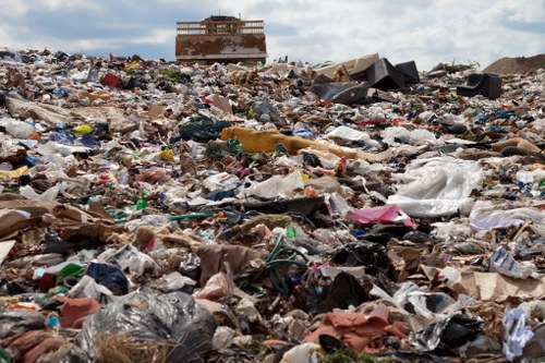 Container for demolition waste in Wandsworth